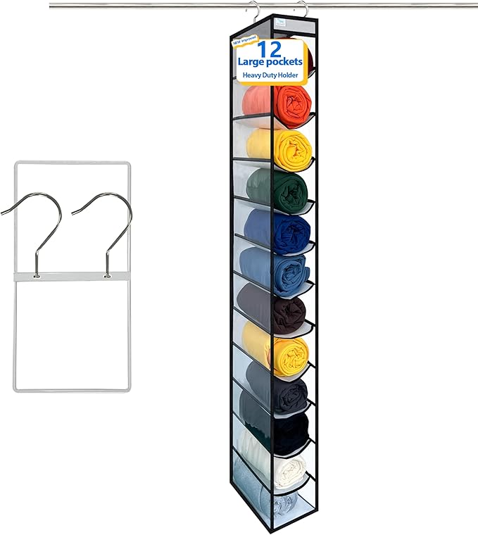 Closet Organization, 12 Section, Hanging Closet Organizer, Space Saving