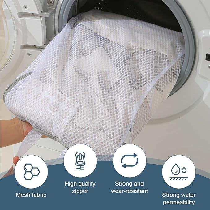 3 Pcs Laundry Bags Mesh Wash Bags