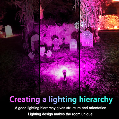 LOXYEE PAR38 Flood Pink Light Bulbs,4 Pack Dimmable,E26 Base Pink Flood Light Outoor(20W Replace to 200W),Halloween Light Bulb for Outside,Christmas,Holiday Lighting