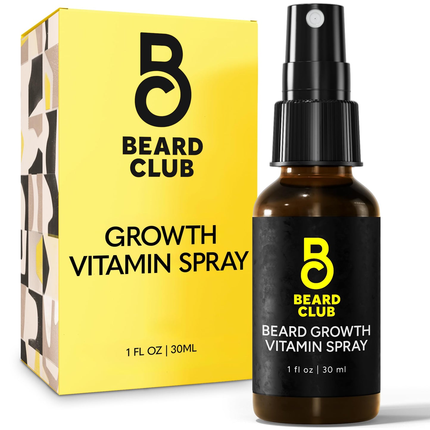 Beard Club - Beard Growth Serum with Natural Castor, Coconut and Avocado to Grow a Thicker, Fuller Beard, Fill in Patches and Stimulate Healthier Facial Hair Growth