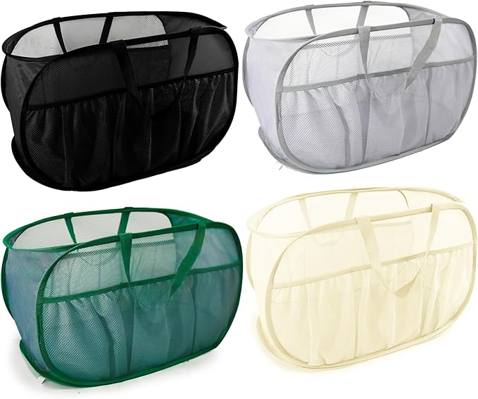 Collapsible Laundry Baskets, Upgrade Pop Up Laundry Hamper