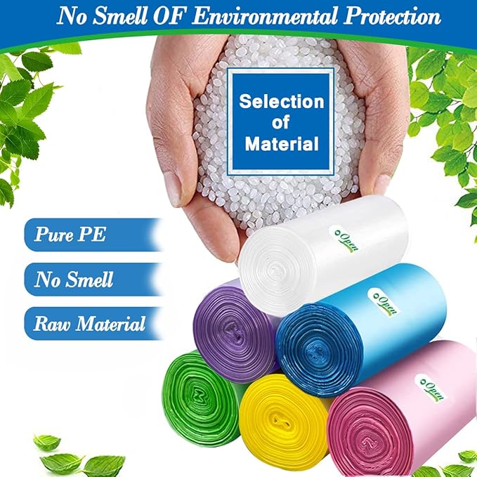 4 Gallon Small Garbage Bags 250 Counts, Trash Bag Bin Liners, 12-15 Liters Bin