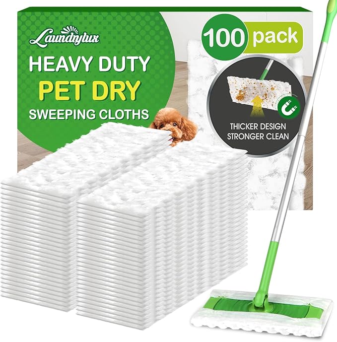 Heavy Duty Dry Sweeping Cloths Refills Compatible