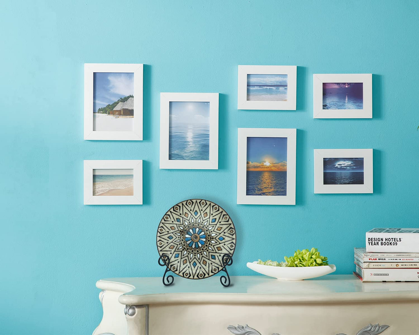 Plate Stand, 3 Pack 6+8+10 Inch Plate Holder for Display, Black Foldable Iron Table Easel for Picture Book Photo Frame Decorative Plate