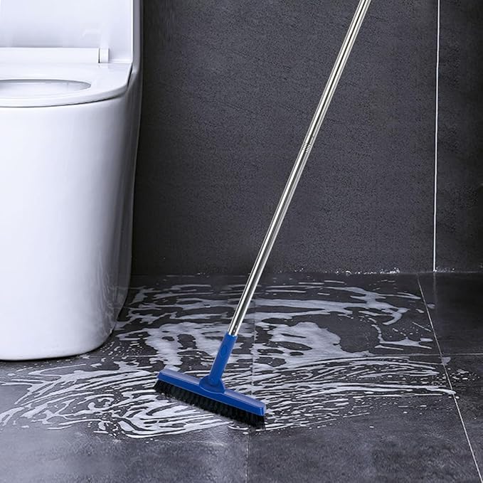 CELOX Grout Brush with Long Handle V-Shape Grout Line Scrubber with Stiff