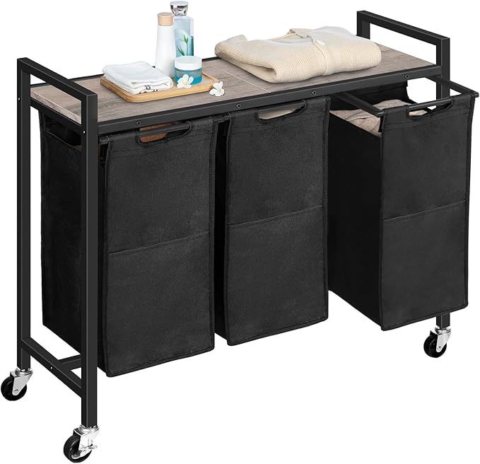 HOOBRO Laundry Sorter 3 Section, Laundry Hamper