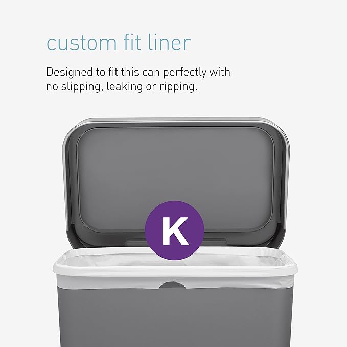 simplehuman Code K 200 Count, Dispenser Pack Custom Fit Liners, Drawstring