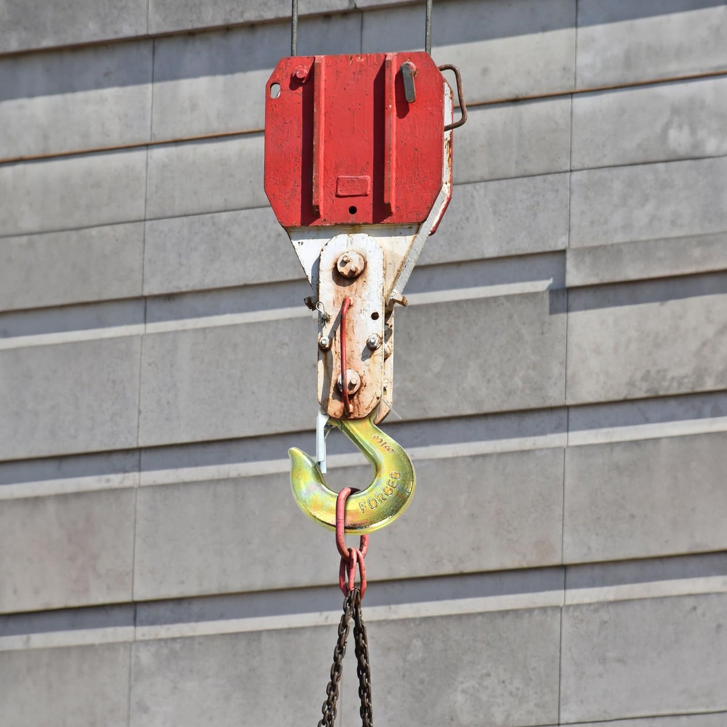 Lawei 6 Pack 3/8 Inch Clevis Slip Hook with Safety Latch, G70 Forged Steel Chain Hooks, Heavy Duty Solid Tow Hook for Truck Trailer Winch Transport, 18,000lbs Capacity, Yellow Zinc Coated Hooks