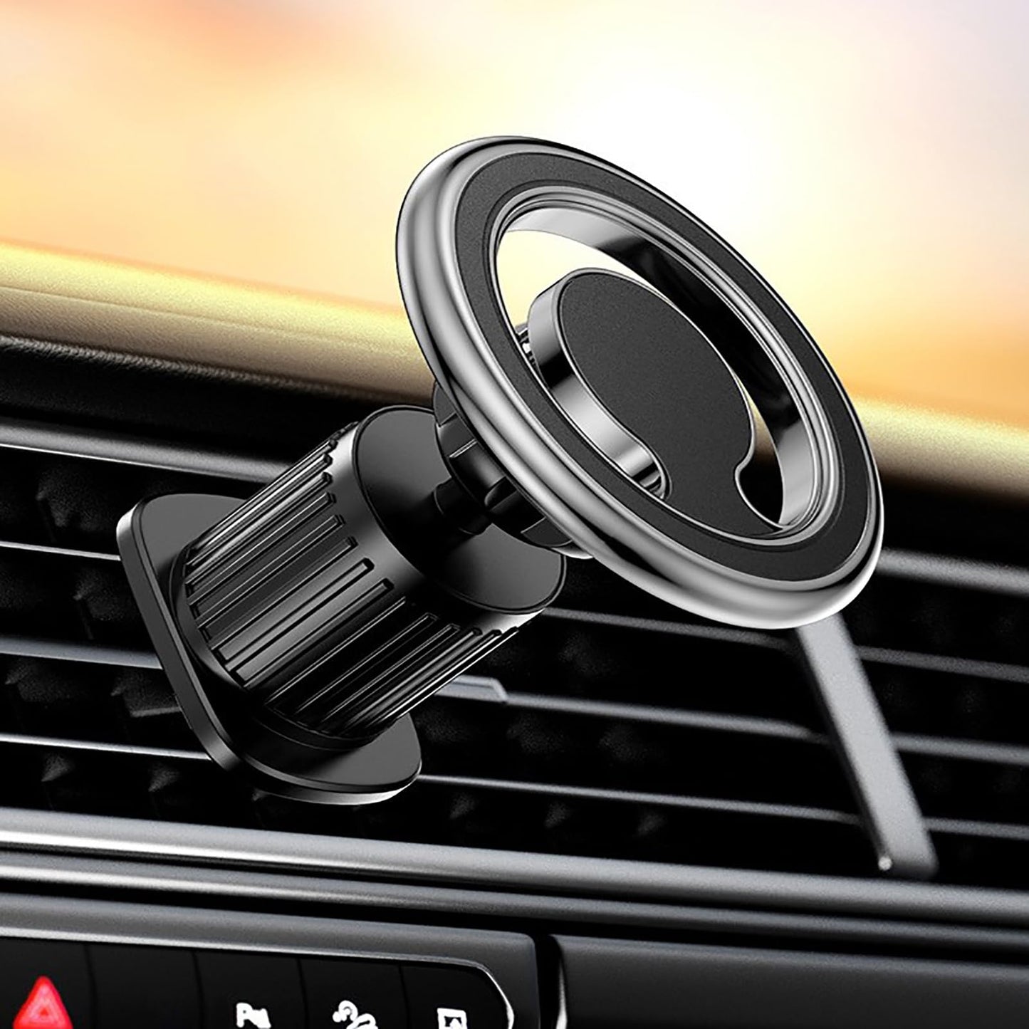 Ultra Magnetic Car Phone Holder, Upgraded Strongest for MagSafe Car Mount,Car Vent Magnetic Car Phone Holder, Fit for iPhone 16, 15, 14, 13, Series, MagSafe Case and More - Black