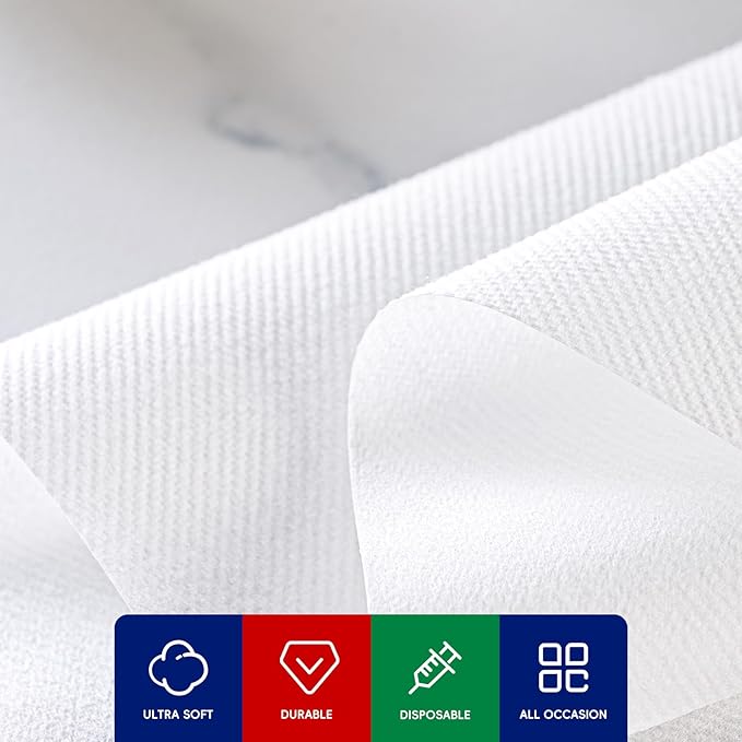 480 Count Disposable Hand Towels, Linen Feel Bathroom Hand Napkins, Soft And