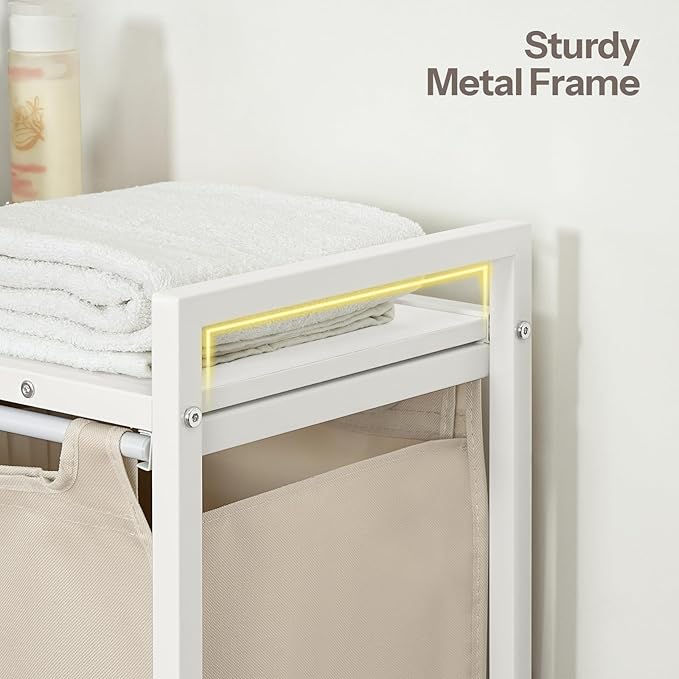 HOOBRO Laundry Sorter 3 Section, Laundry Hamper
