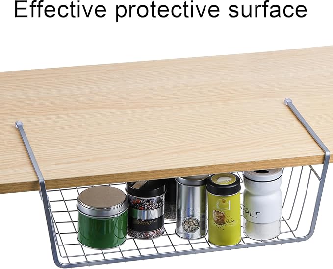 Jucoan 3 Pack Under Shelf Baskets