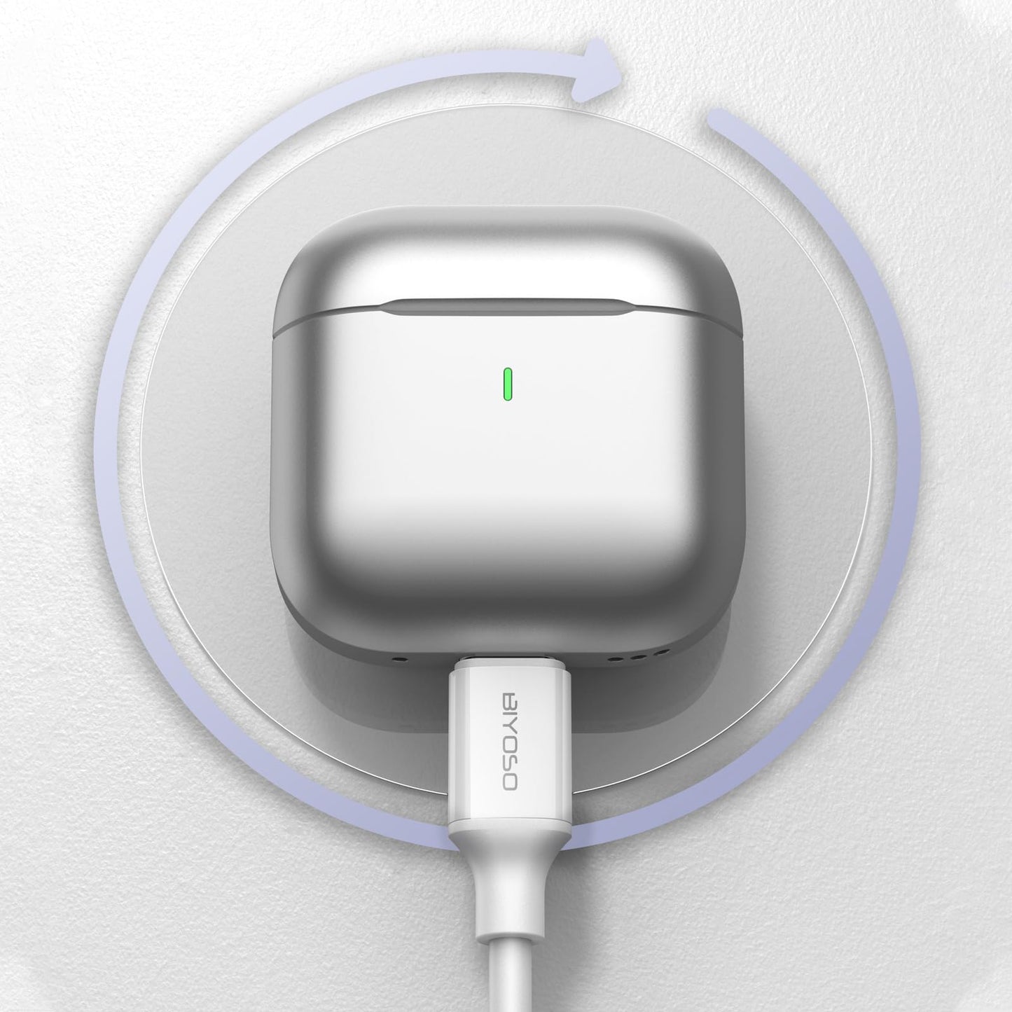 Biyoso 5.4 Earbuds Bluetooth Earphone, Dul-Channel with USB-C Charging Case HiFi Stereo, Sound in-Ear Earphones, Touch Control Ear Auto Pairing Headphones for Apple AirPods