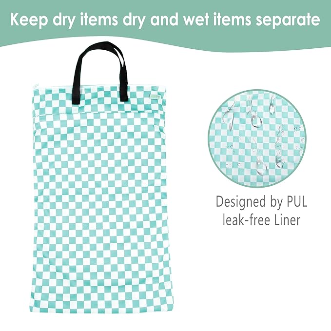 wegreeco Reusable Hanging Wet Dry Cloth Diaper Bag