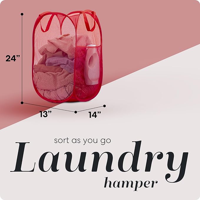 Handy Laundry Collapsible Mesh Pop Up Hamper