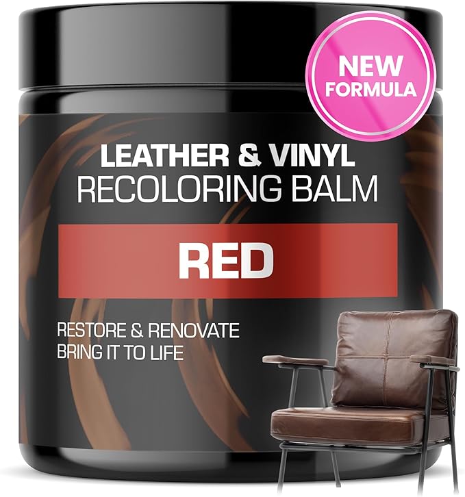FORTIVO Leather Recoloring Balm, Color Restorer, Scratch Remover, Couch Paint