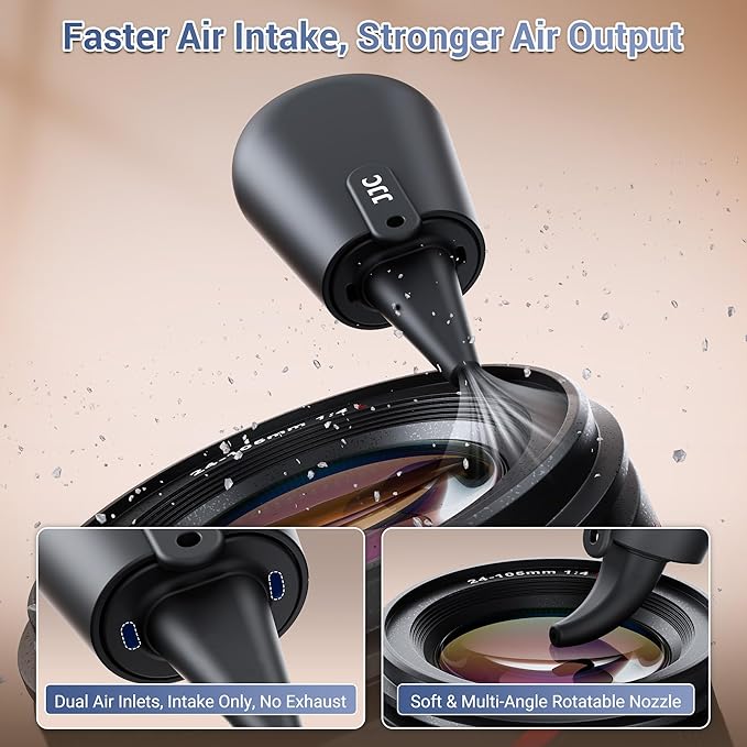 JJC Pocket-Sized Silicone Camera Dust Blower Lens Air Blower, Small Camera Lens