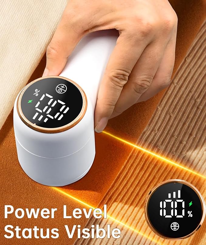Rechargeable Fabric Shaver, Lint Remover, 3-Speed Sweater Shaver