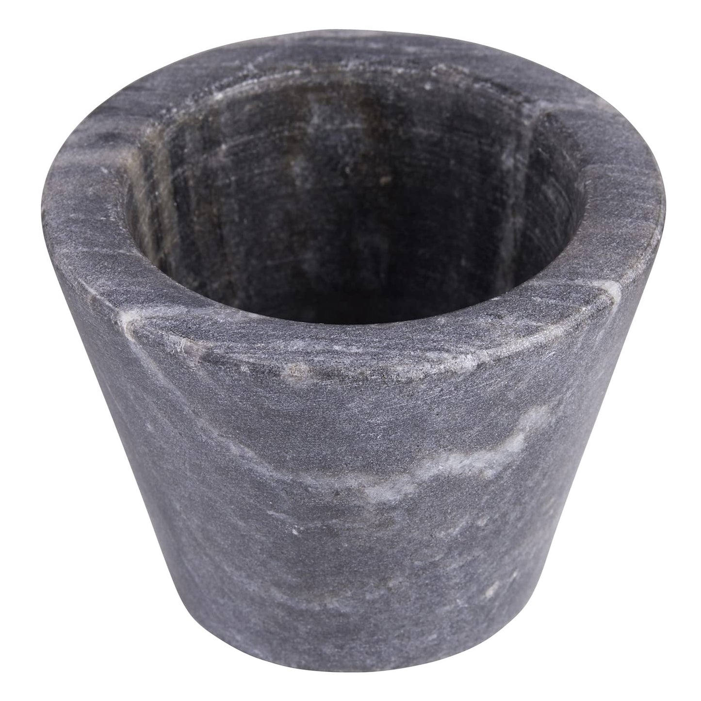 Santa Barbara Design Studio Table Sugar Marble Pinch Pot, 2-Inch Diameter, Black