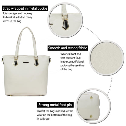2E-youth Designer Purses and Handbags for Women Satchel Shoulder Bag Tote Top Handle Bag, 3c-beige