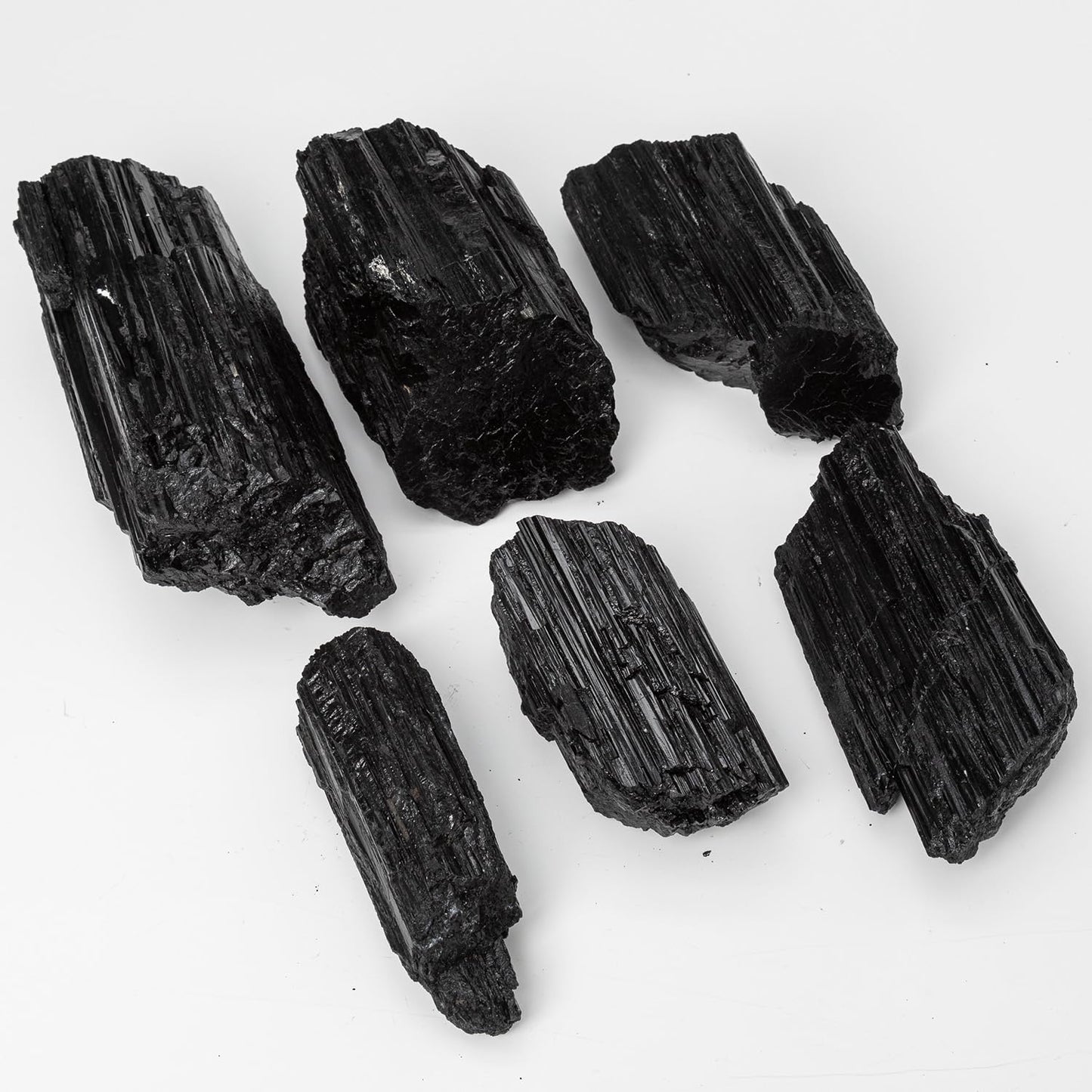 SMOHEAL Large Raw Black Tourmaline Crystal Natural Rough Stone Healing Crystals for Meditation Reiki Energy Decoration 4-6lbs