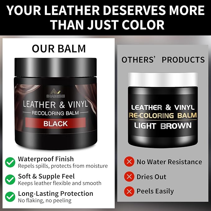 Leather Recoloring Balm and Leather Repair Kit