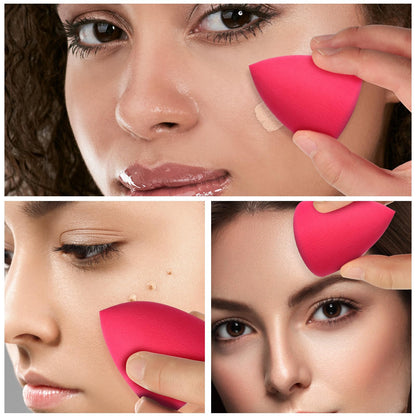 8pcs Makeup Sponge Set Professional Blender Sponge Soft Concealer Sponge Facial Makeup Tools for Foundation Liquid Powder, Stocking Stuffers for women(Pink)