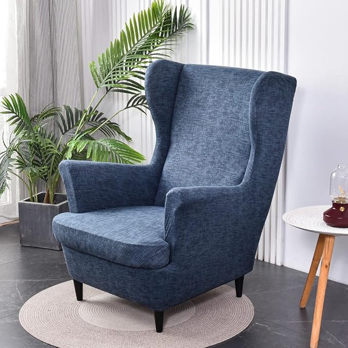 KRFOONN Wingback Chair Covers Slipcovers 2 Piece Stretch Wing Chair Covers