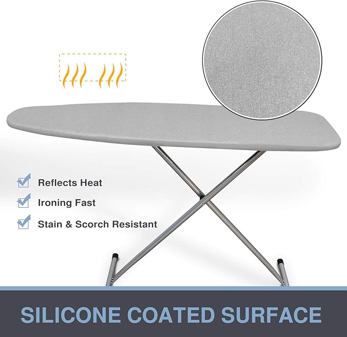 Ironing Board Cover and Pad, Standard Size 15x54, Thick Padding, Elastic Edge