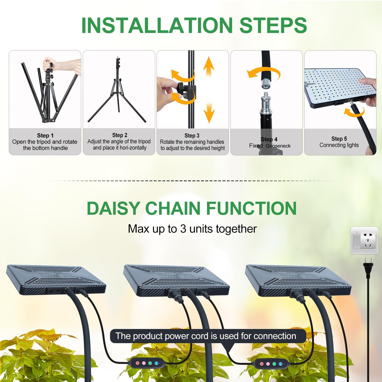 FRGROW 2026 Full Spectrum Floor Lamp Grow Light, 25 Watt Bright Grow Lights for Indoor Tall Plants, Bonsai Tree, Auto on/Off Daily Timer (4/8/12/16/20H), Adjustable Stand 24"-78"