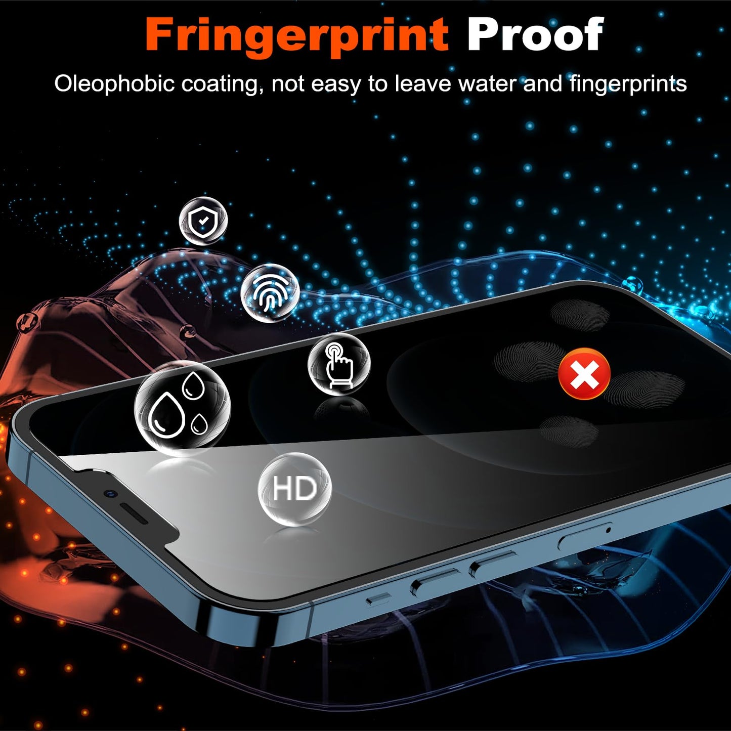 [2 Pack] Privacy Screen Protector for iPhone 11/XR, YMHML Tempered Glass Anti-Spy Bubble Free Case Friendly Easy Installation Film for iPhone 11/XR 6.1 Inch