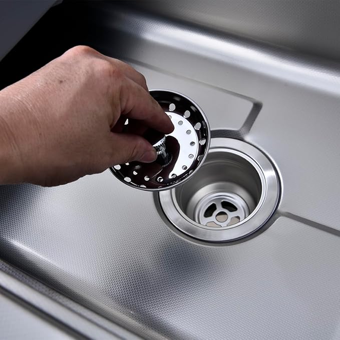 Kitchen Sink Strainer and Stopper Combo Basket Replacement