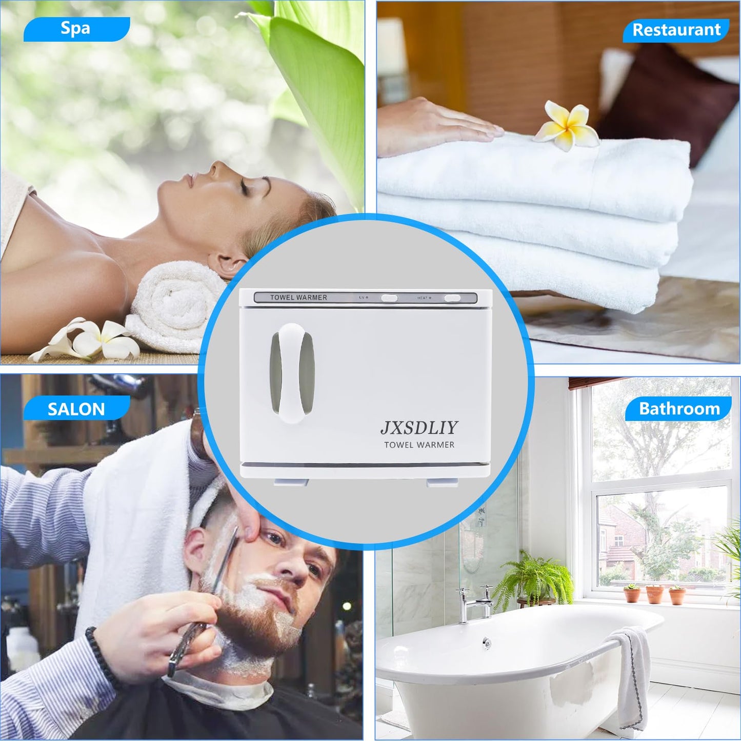 Small Hot Towel Warmer for Spa Home Salon Esthetician 2-in-1 5L Mini Personal Hot Towel Cabinet Towel Warmers Spa, Fast Heating Towel Heater Towel Steamer for Facials…