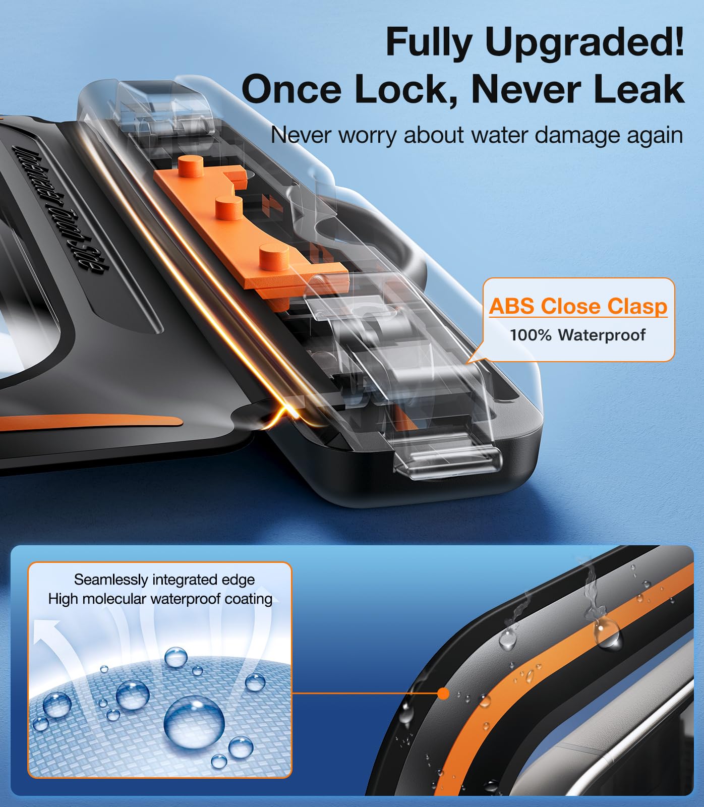 TORRAS 2 Pack IPX8 Waterproof Phone Pouch Floating, Underwater Screen Touchable, Waterproof Phone Case with Lanyard for iPhone 16 Pro Max 15 14 S24, Cell Phone Dry Bag Cruise Essentials 7.0", Black