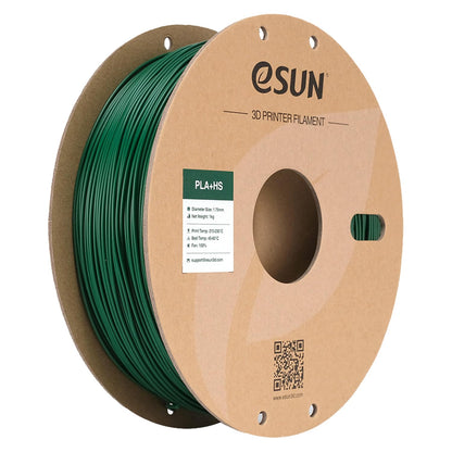 eSUN PLA+ Filament 1.75mm, PLA+HS High Speed 3D Printer Filament Dimensional Accuracy +/- 0.03mm, 1KG Spool (2.2 LBS) Speedy PLA Plus Filament for High Speed Printers, Pine Green
