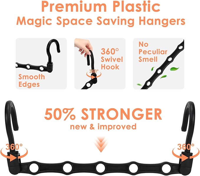 Closet Organizers and Storage, Magic Space Saving Hangers