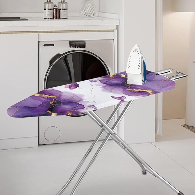 Ironing Board Cover with Elastic Edge and Hook and Loop Fasteners, Universal