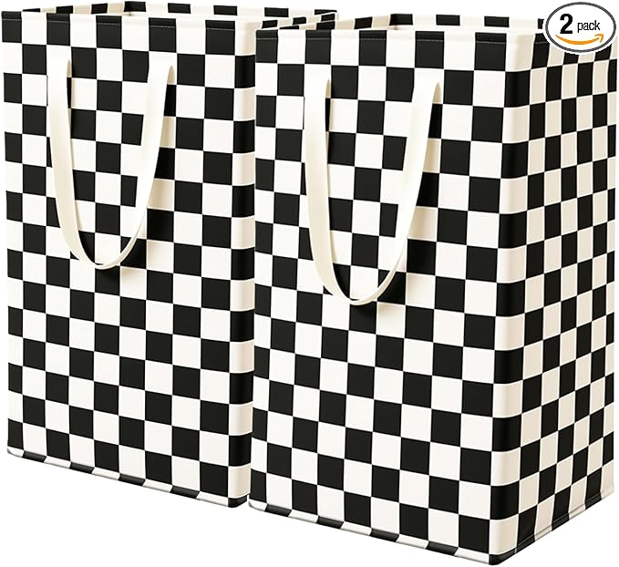 2 Pack Waterproof Laundry Hamper 150L Collapsible Laundry Basket Extended