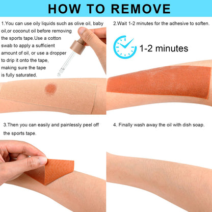 Kinesiology Tape for Wrist Precut, 12pc Waterproof & Breathable Bowling Wrist Tapes, Hypoallergenic Latex-Free Elastic Athletic Tape for Carpal Tunnel, Sports Joints Muscle Support.(Mix)