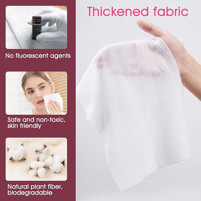 Classycoo Thick Disposable Compressed Towels Tablets- Individually Wrapped Face