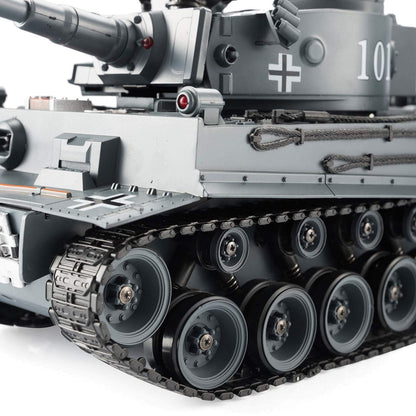 GOODS+GADGETS Remote Control RC German Tiger I 2.4GHz R/C Tank 1:16 scale model with shooting function, sound - RTR (Tiger I)