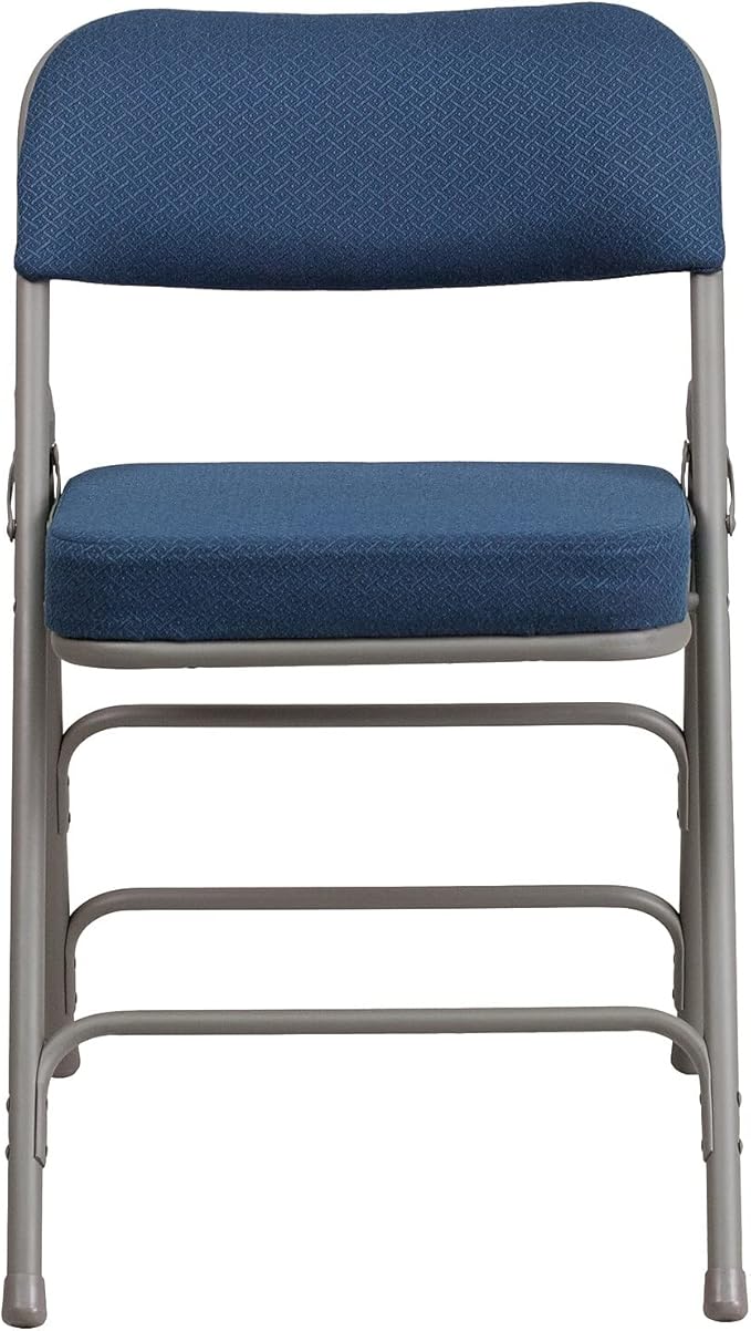 Flash Furniture 2 Pack HERCULES Series Premium Curved Triple Braced & Double