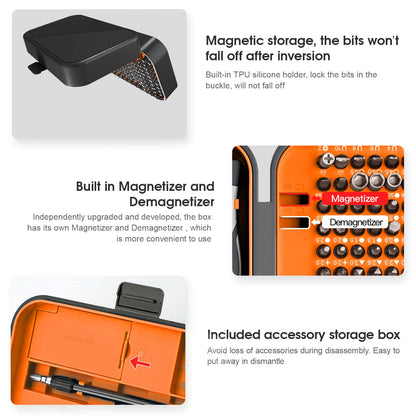130 in 1 Precision Screwdriver Set Upgrade Version Mini DIY Repair Tools Kit Torx Screwdriver Sets for Game Console Tablet Pc MacBook Watches and Other Electronics