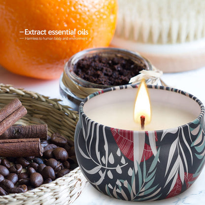 Scented Candles Gifts for Women, Aromatherapy Candles, Love Scented Candles Gift Set, Portable Travel Tin Candle, 8 Pack, Natural Soy Wax, Gift on Anniversary, Christmas, Birthday Mother's Day