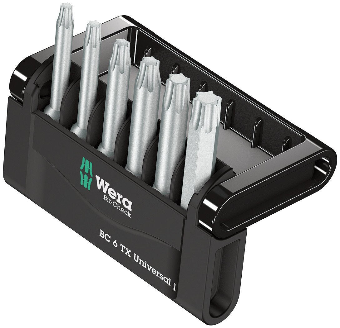 Wera 05056472001 Mini-Check Set Torsion Extra tough 50 mm Direct Drive Torx TX10-40, 6pc
