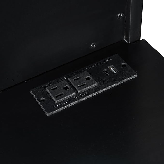 Modern Gaming Loft Bed with Built-in Desk, LED Lighting & Charging Hub – Full