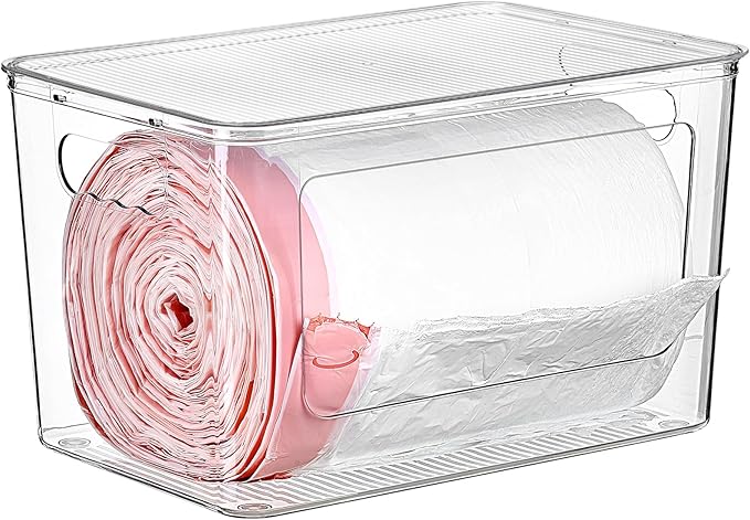 Vtopmart 1 Pack Trash Bag Holder, Stackable Garbage Bag Dispenser