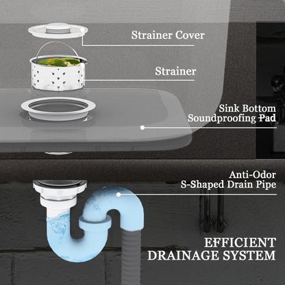 Free Standing Utility Sink, Outdoor Stainless Steel Laundry Tub, Portable Single Bowl Washing Hand Basin Station with Workbench, Fish Cleaning Table &Storage Shelves for Garage, Kitchen,Camping
