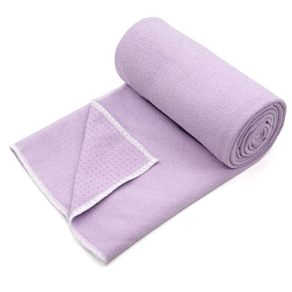 Eunzel Hot Yoga Towel - Microfiber Non Slip Yoga Mat Towel with Grip Dot Sweat Absorbent Towel for Hot Yoga, Pilates and Fitness 72" x 24", Dark Cyan/Orange