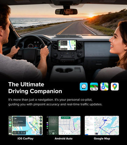 10" QLED Android 13 Car Stereo for Ford F150 2004-2008, F250 F350 2008-2016 Radio Upgrade Wireless CarPlay Android Auto Radio, Touchscreen, 5G WiFi,1080P Backup Camera, Dash Kit, GPS Navigation